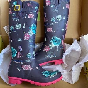 Joules Wellies London NATURAL RUBBER rain boots
